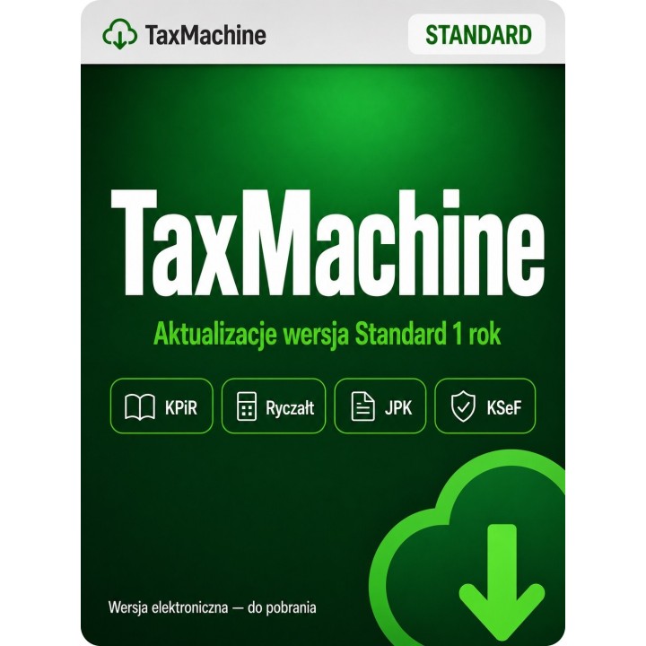 Aktualizacje TaxMachine Standard – Roczna Subskrypcja