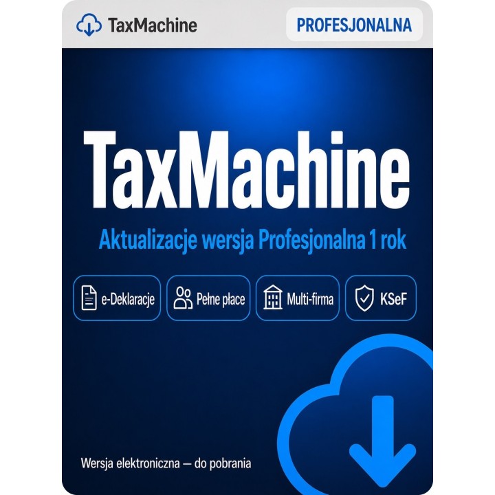 Aktualizacje TaxMachine Profesjonalna – Roczna Subskrypcja